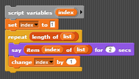 simple list traversal